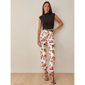 Reformation Comic High Rise Straight Jeans - 24 Comic Book Denim
